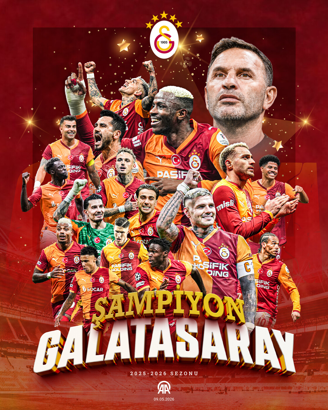 Galatasaray’dan Üst Üste 4. Şampiyonluk