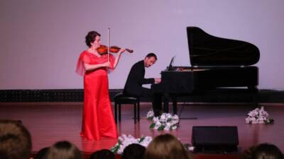 Hatay Mustafa Kemal Üniversitesi Atatürk Konferans Salonu’nda düzenlenen klasik müzik