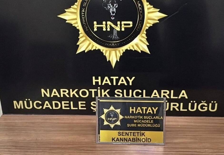 Hatay’ın Kırıkhan ilçesinde uyuşturucu ile mücadele kapsamında yürütülen çalışmalar çerçevesinde
