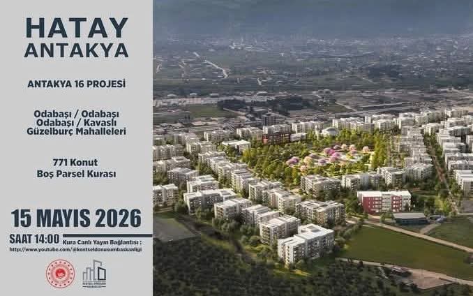 Hatay’da deprem sonrası yürütülen kalıcı konut çalışmalarında yeni bir aşamaya