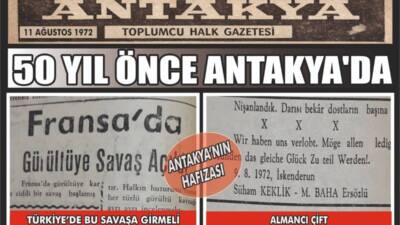 Antakya’nın geçmişine ışık tutan eski gazete arşivleri, yarım asır önce
