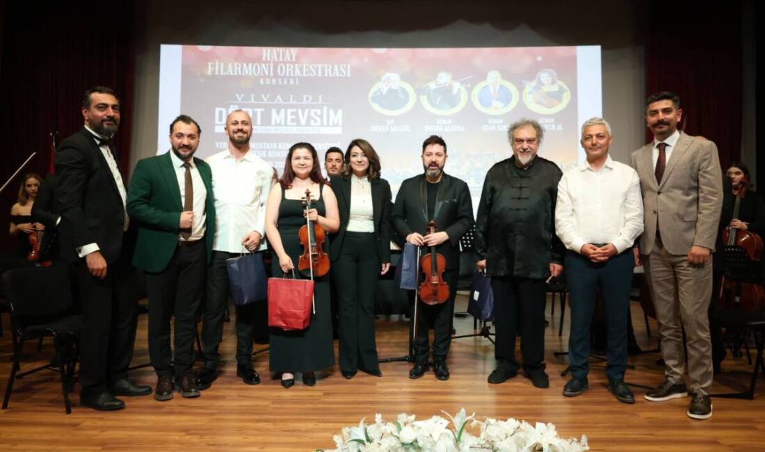 Hatay Büyükşehir Belediyesinin düzenlediği konserde, dünyaca ünlü besteci Antonio Vivaldi’nin