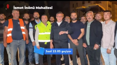 İskenderun Belediyesi kendi iş makinaları ve kendi imkanlarıyla oluşturduğu sıcak