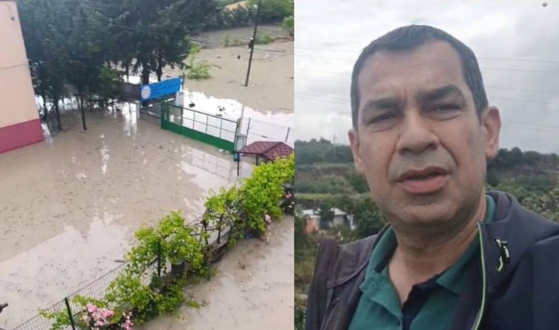 Hatay’da etkili olan sağanak yağışın ardından yaşanan sel ve yol