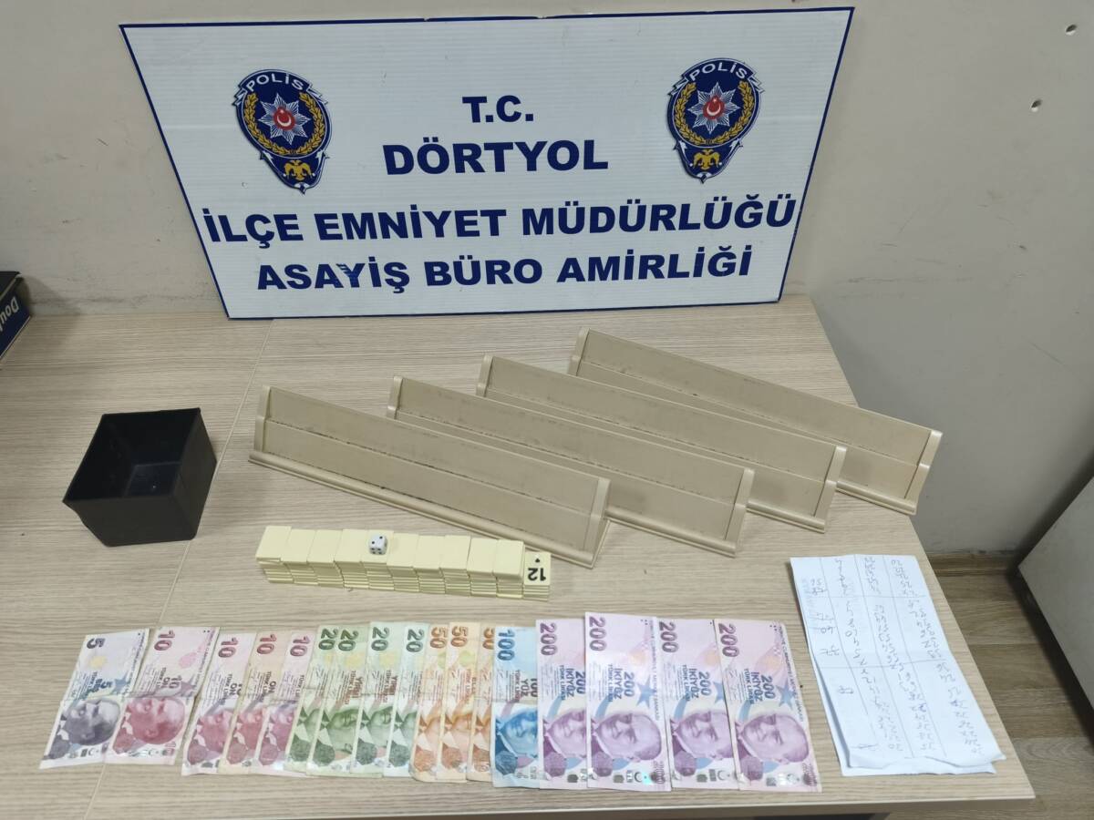 Dörtyol’da kumar oynayanlar yakalandı: 23 bin lira ceza