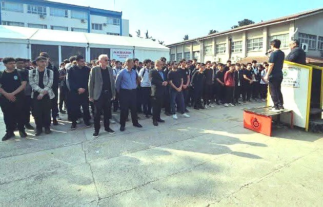 İskenderun’da okulda gözyaşları sel oldu