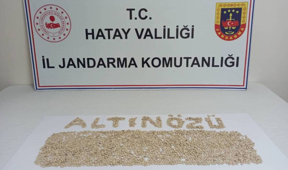 Hatay’da jandarmanın son bir ayda düzenlediği operasyonlarda binlerce uyuşturucu hap,