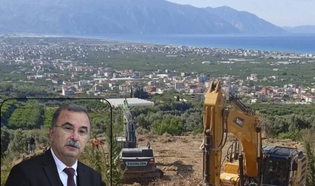 Samandağ’da tarım arazisi üzerine kurulmak istendiği öne sürülen beton santrali