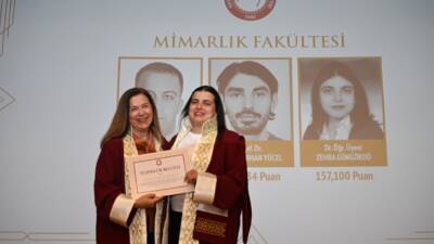 Hatay Mustafa Kemal Üniversitesi’nde düzenlenen Akademik Başarı Ödül Töreni’nde Mimarlık