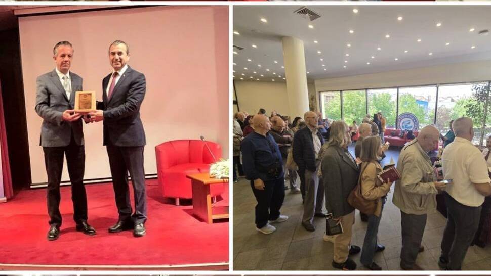 Antakya Gazetesi yazarı, emekli Tuğgeneral ve akademisyen Naim Babüroğlu, konferans