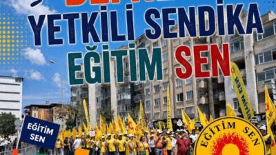Defne ilçesinde öğretmen sendikaları arasında yetkili sendika yeniden Eğitim Sen