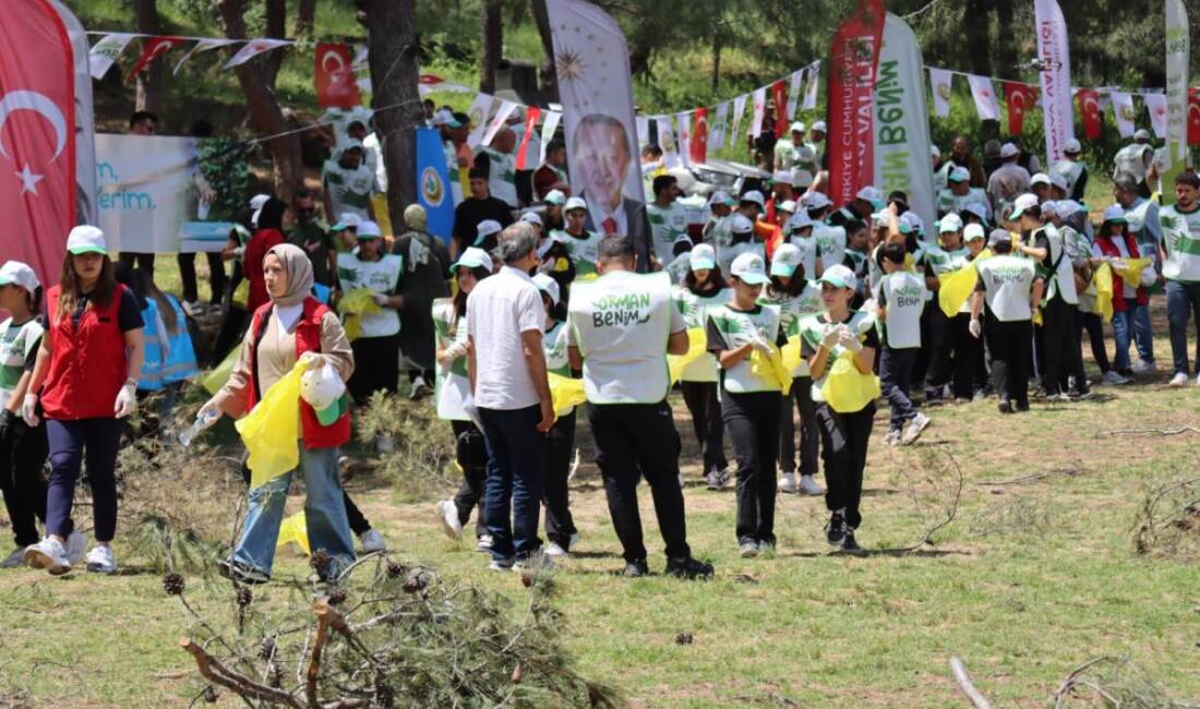 Hatay’ın Antakya ilçesinde, Yıldırım Konaklamasız Orman Parkı’nda “Orman Benim” kampanyası