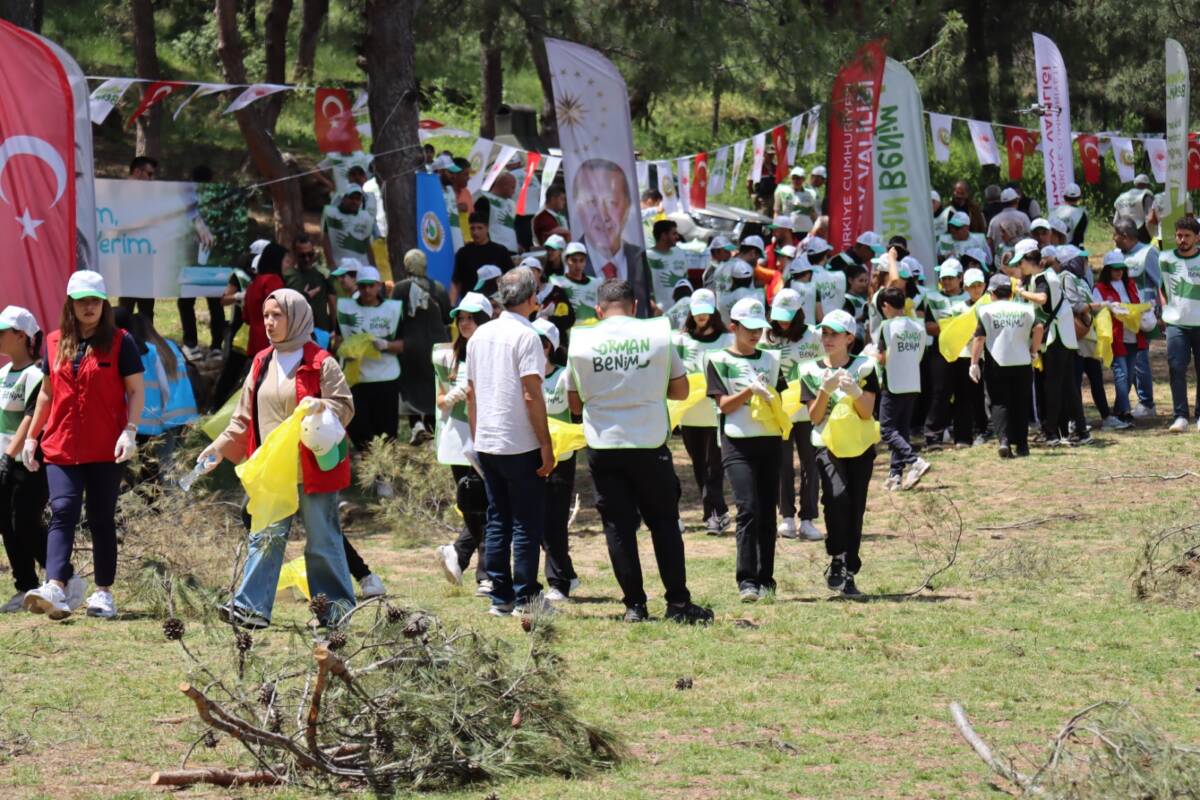 Hatay’ın Antakya ilçesinde, Yıldırım Konaklamasız Orman Parkı’nda “Orman Benim” kampanyası