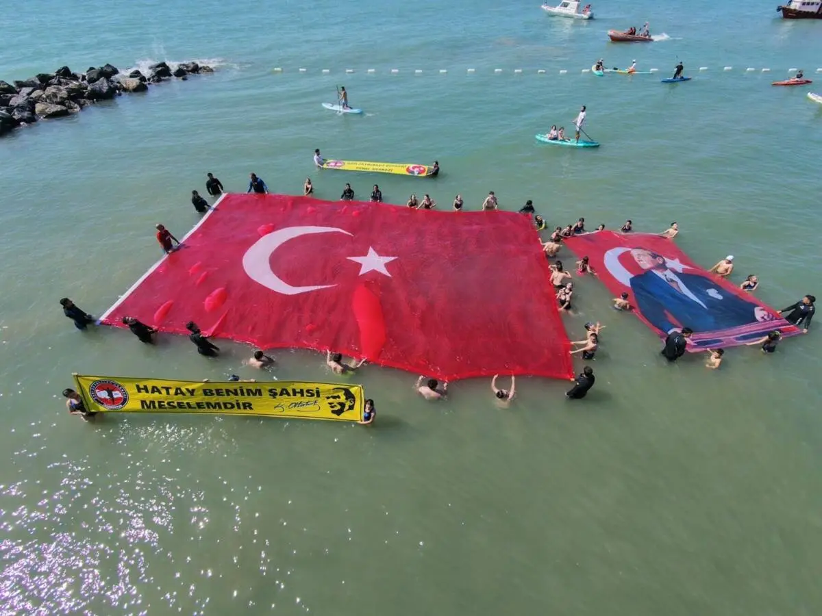 Arsuz ilçesine bağlı Karaağaç Konarlı Sahili’nde düzenlenen etkinlikte, Akdeniz rekoru