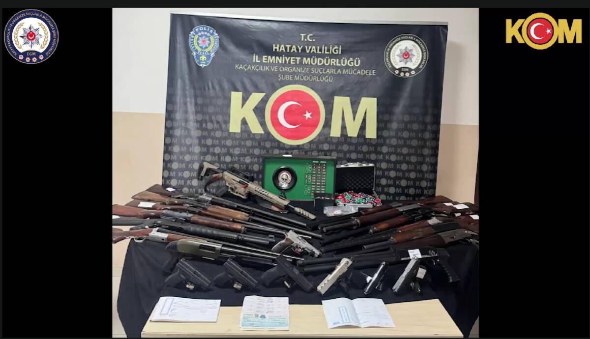 Hatay’da esnafı haraca bağlayan, fuhuş ve silahlı suçlarla bağlantılı faaliyet
