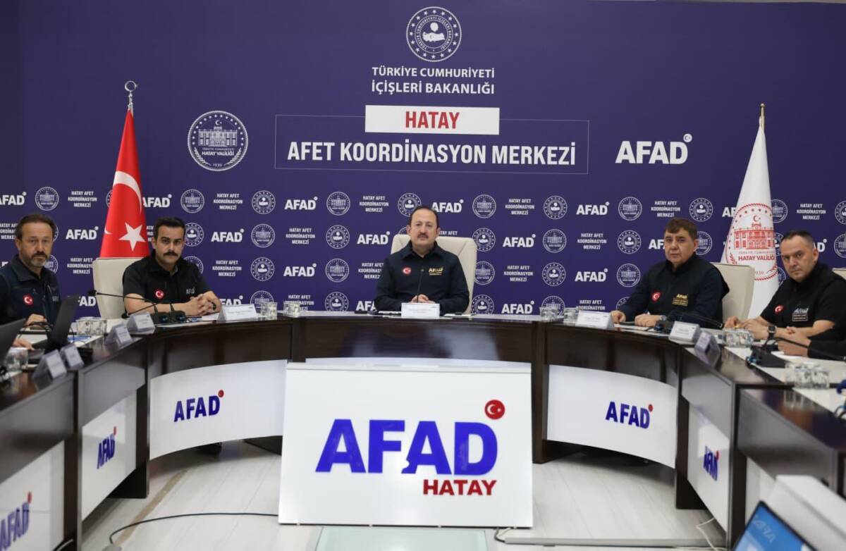 AFAD Başkanımız Ali Hamza Pehlivan başkanlığında, Hatay genelinde etkili olan