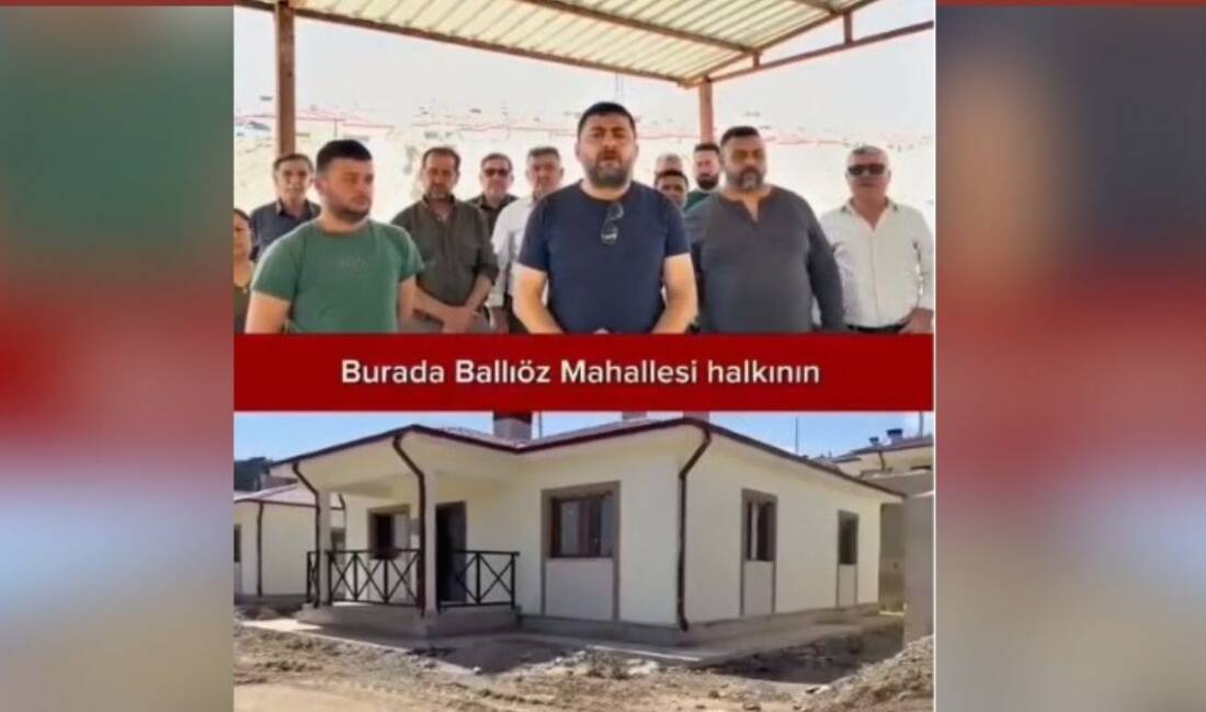 Defne ilçesine bağlı Ballıöz Mahallesi sakinleri, deprem sonrası yapımına başlanan