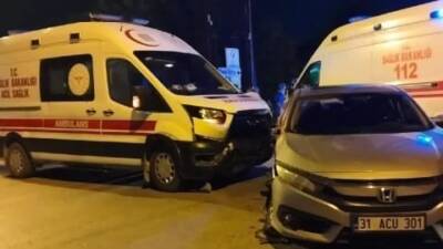 Hatay’ın Dörtyol ilçesine bağlı Yeşilköy Mahallesi’nde meydana gelen trafik kazasında