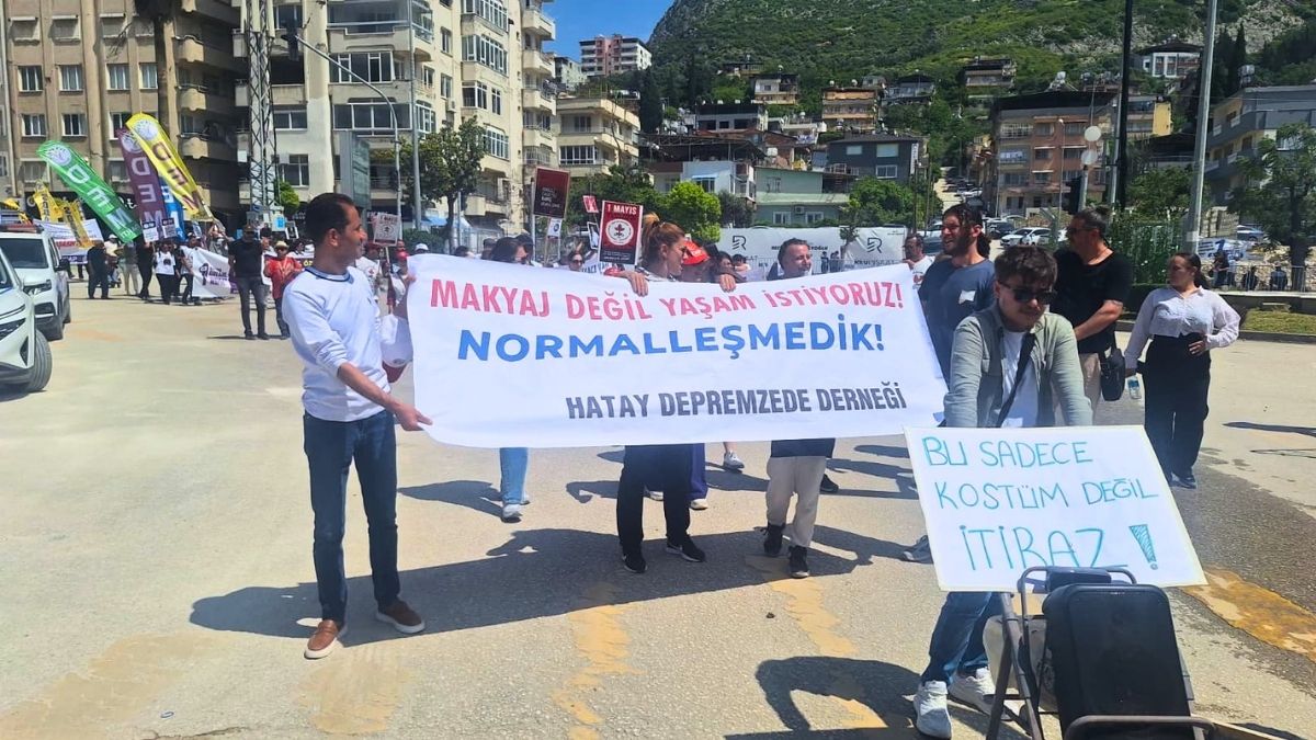 Hatay'ın Defne ilçesinde gerçekleşen 1 Mayıs İşçi ve Emekçi Bayramı