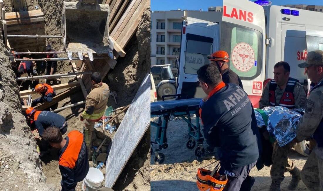 Hatay’ın Defne ilçesinde bulunan bir şantiyede kazı çalışması sırasında meydana