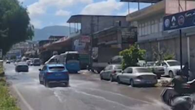 İskenderun Muradiye Mahallesi’nde altyapı yenileme çalışmaları sırasında ana su hattının