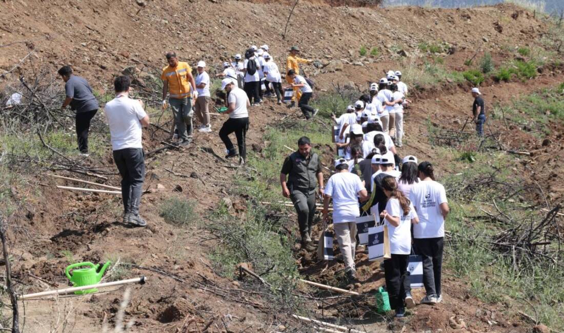 Hatay'da 5 Haziran Dünya Çevre Günü kapsamında düzenlenen etkinlikte yüzlerce
