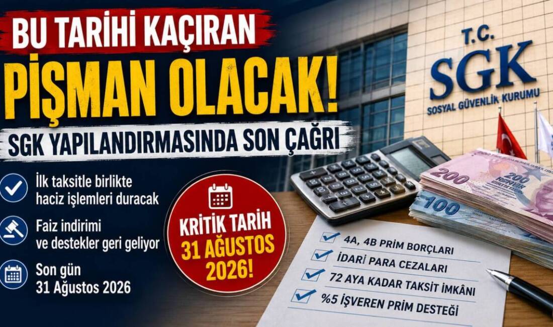 SGK ve Bağ-Kur prim borçlarını kapsayan yeni yapılandırma düzenlemesiyle birlikte