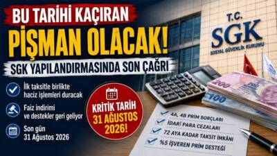 SGK ve Bağ-Kur prim borçlarını kapsayan yeni yapılandırma düzenlemesiyle birlikte