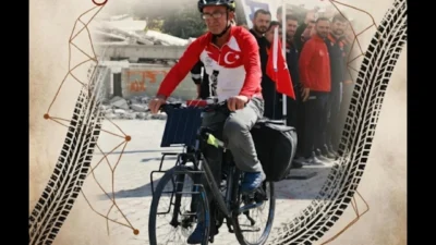Bisiklet sporcusu Orhan Kotluk, 6 Şubat depremlerinde hayatını kaybeden vatandaşların