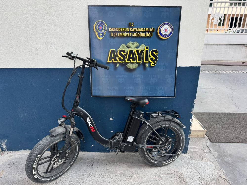 Hatay'ın İskenderun ilçesinde meydana gelen elektrikli bisiklet hırsızlığı olayı, polis