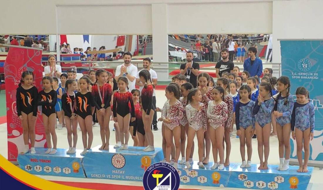 İskenderun’un köklü eğitim kurumlarından Yükseliş Koleji, Hatay Okullar Arası Cimnastik