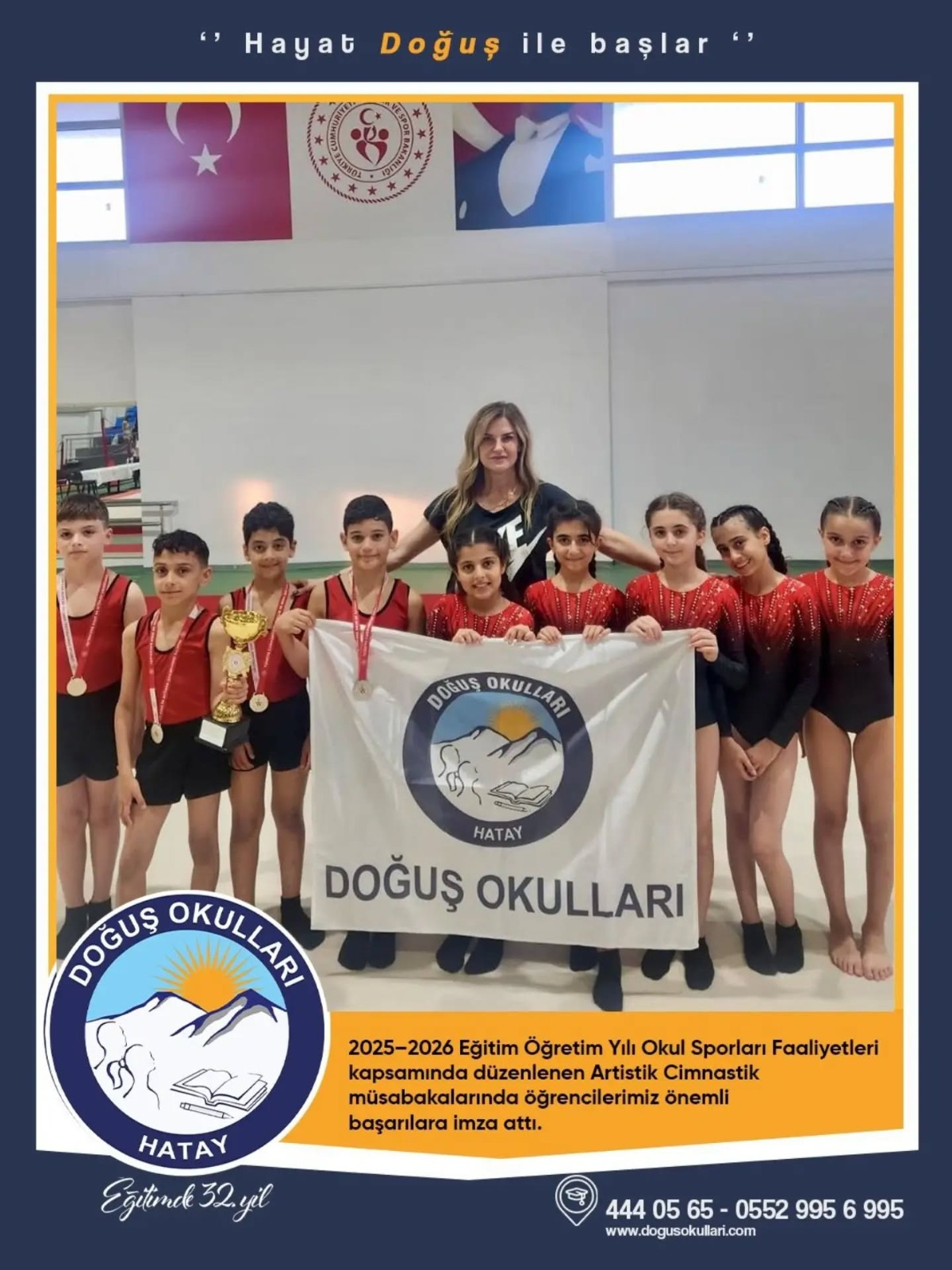Defne ilçesinin özel eğitim kurumlarından Özel Doğuş Okulları, 2025–2026 Eğitim