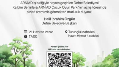 Defne Belediyesi, özel bir kurumla iş birliği içerisinde ilçeye yeni