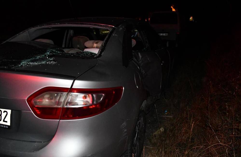 Hatay'ın Dörtyol ilçesinde otomobil ile motosikletin çarpışması sonucu meydana gelen