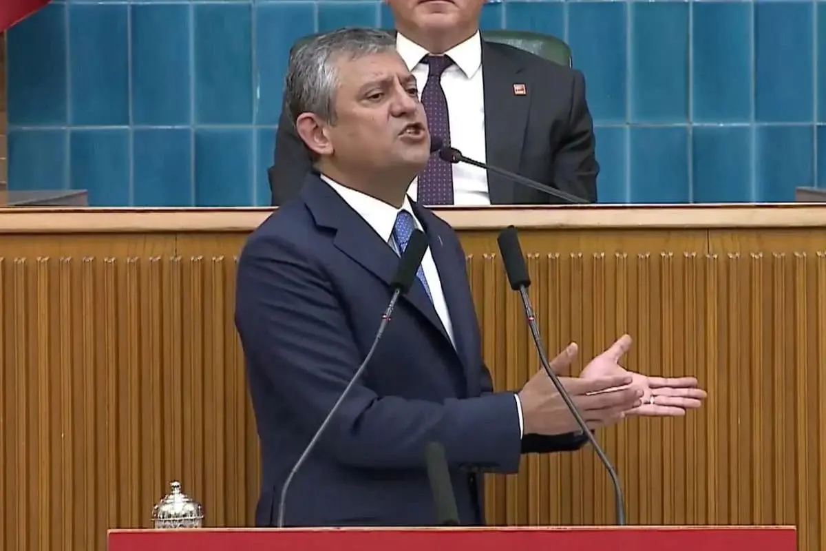 CHP Grup Başkanı Özgür Özel, Türkiye Büyük Millet Meclisi'nde düzenlenen