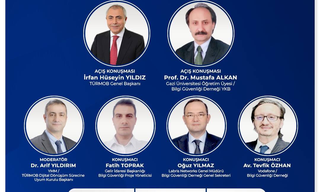 TÜRMOB ve SÜRGEM iş birliğiyle düzenlenecek "Siber Güvenlikte Güncel Tehditler