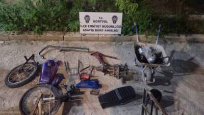 Hatay’da motosiklet hırsızlığı ile iş yeri ve kurumdan yapılan hırsızlık
