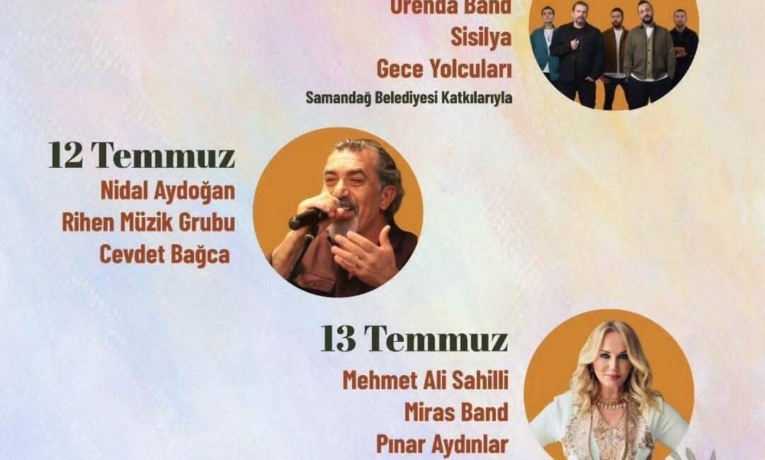 Samandağ’da geleneksel hale gelen 26. Evvel Temmuz Kültür Sanat Festivali