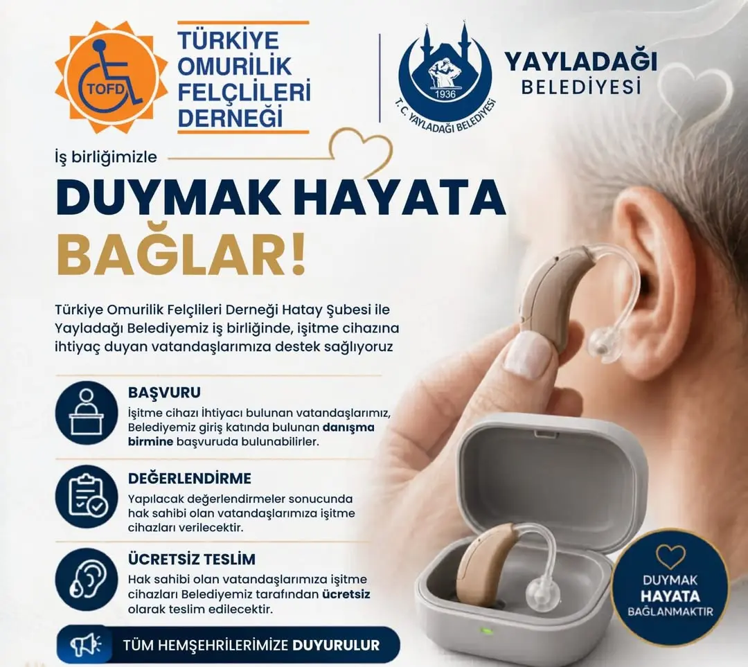 Hatay Yayladağı’nda Türkiye Omurilik Felçlileri Derneği Hatay Şubesi ile Yayladağı