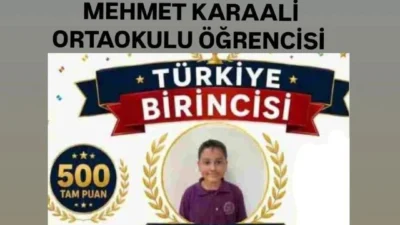 Hatay'ın Defne ilçesinde eğitim gören 5. sınıf öğrencisi Emir İsmail