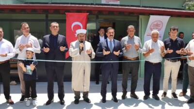 Hatay'ın Antakya ilçesinde 6 Şubat depremlerinde yıkılan Mansurlu Mahalle Camisi,