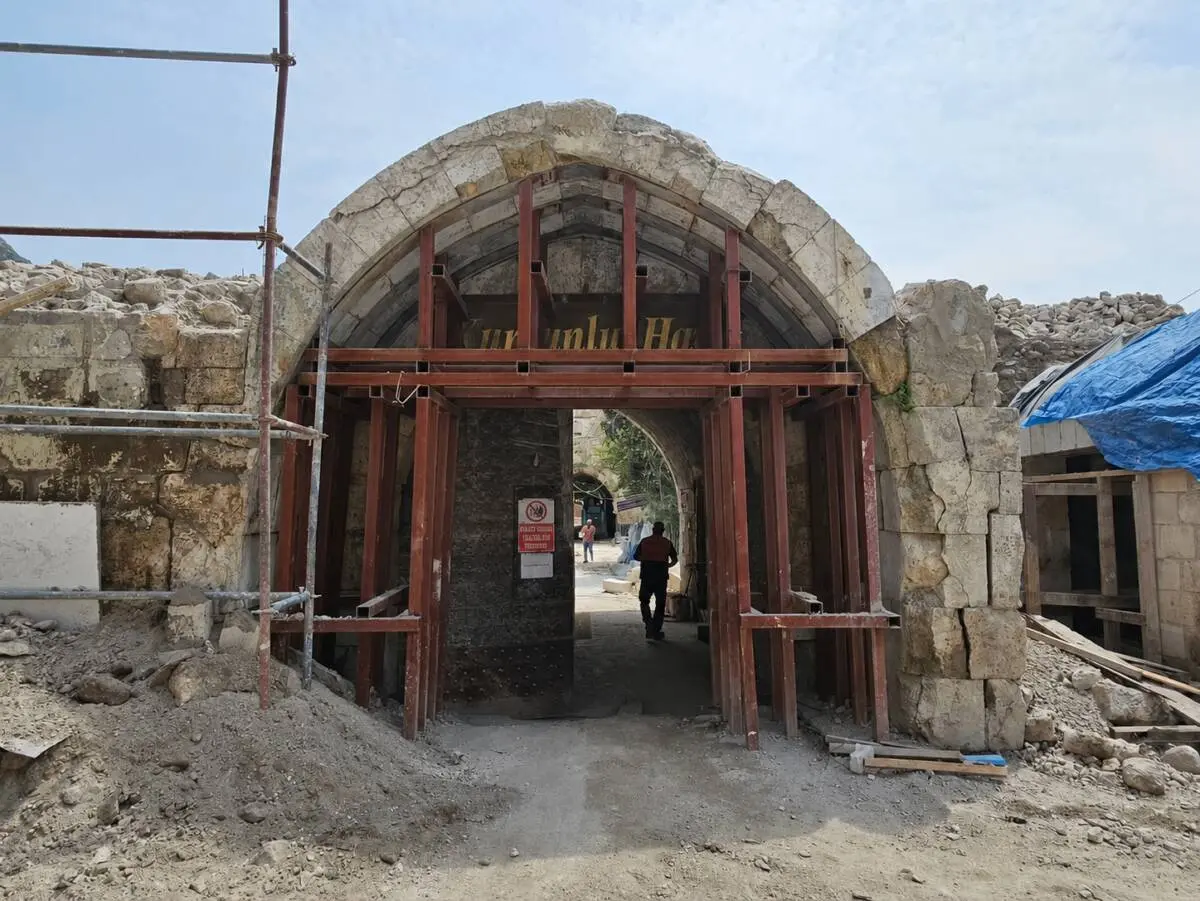 Antakya’nın en önemli Osmanlı miraslarından biri olan Kurşunlu Han’da restorasyon