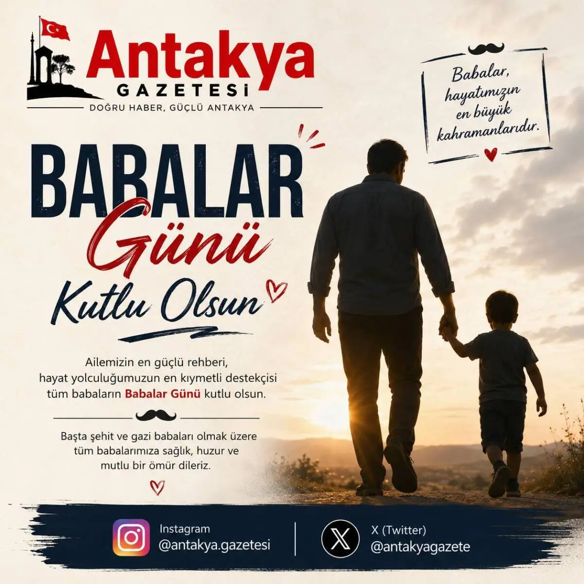 Her yıl haziran ayının üçüncü pazar günü kutlanan Babalar Günü,