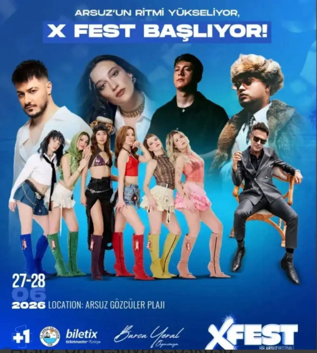 İki gün boyunca sürecek festivalde Türkiye’nin sevilen sanatçıları sahnede olacak.