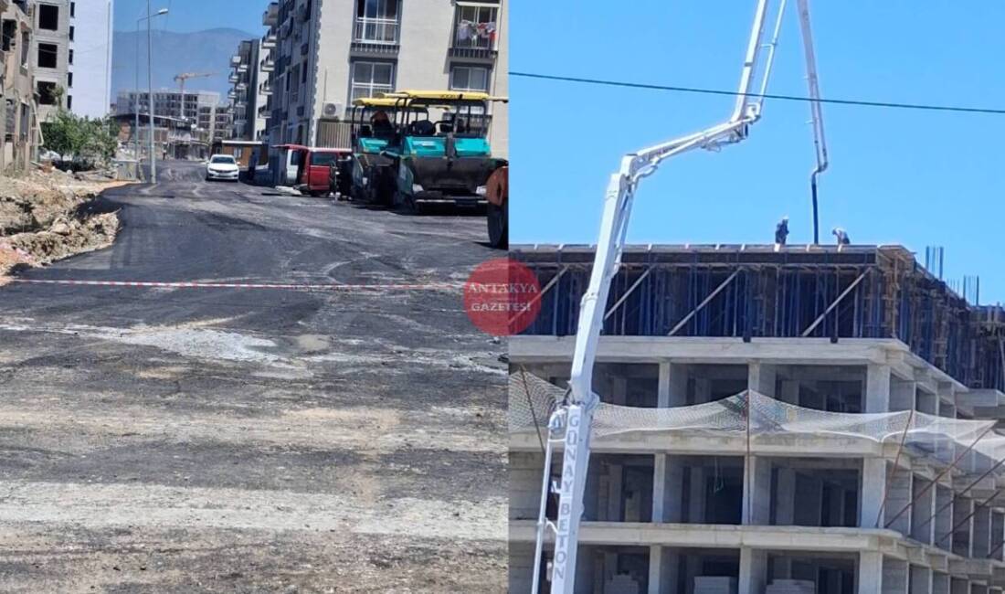 Hatay’da deprem sonrası yeniden yapılanma çalışmaları mahalle aralarında da kendini