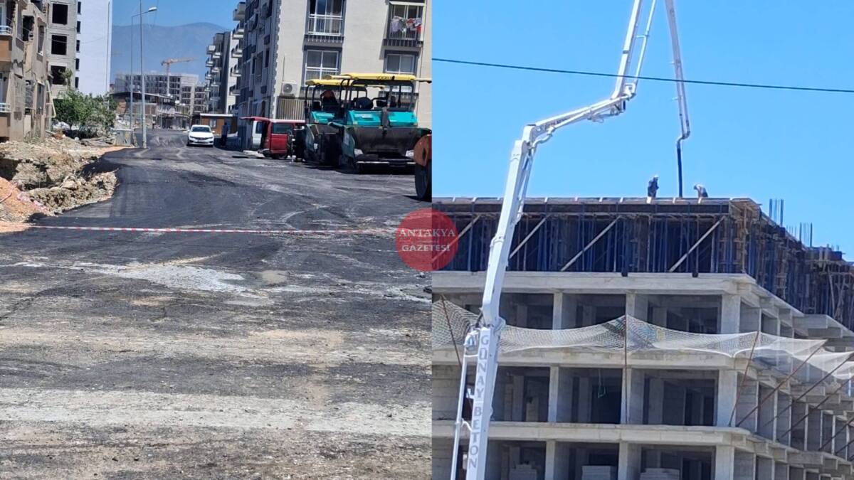 Hatay’da deprem sonrası yeniden yapılanma çalışmaları mahalle aralarında da kendini