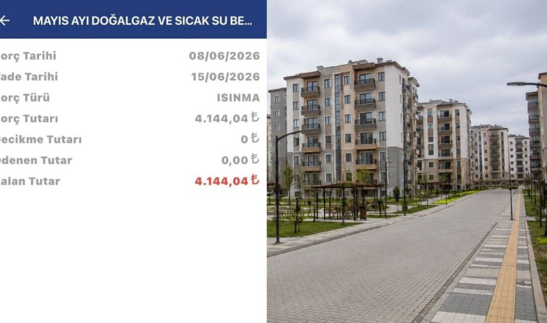 Antakya Gülderen TOKİ Konutları'nda yaşayan depremzedeler, Mayıs ayına ait 4
