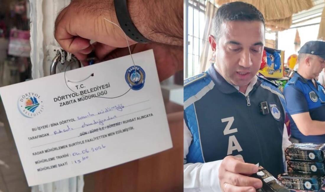 Hatay’ın Dörtyol ilçesinde zabıta ekiplerinin gerçekleştirdiği denetimlerde, son kullanma tarihi