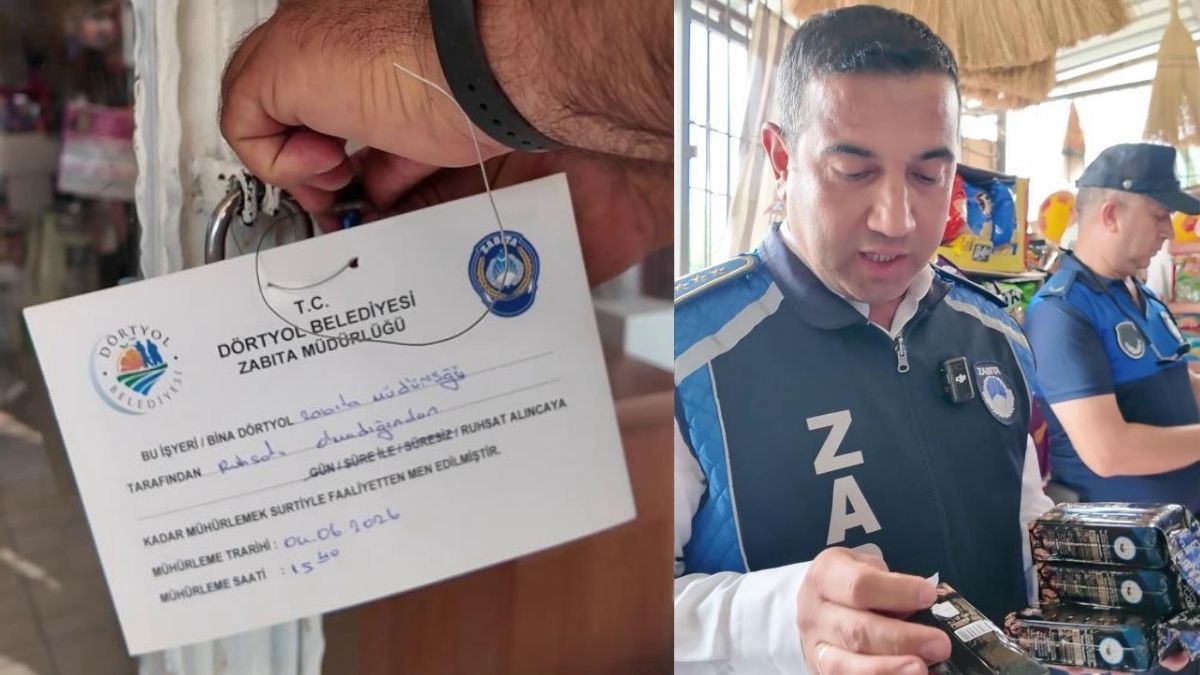 Hatay’ın Dörtyol ilçesinde zabıta ekiplerinin gerçekleştirdiği denetimlerde, son kullanma tarihi