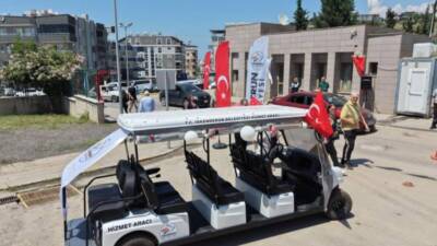 İskenderun’da hastane içinde hasta ve yakınlarının ulaşımını kolaylaştırmak amacıyla hazırlanan